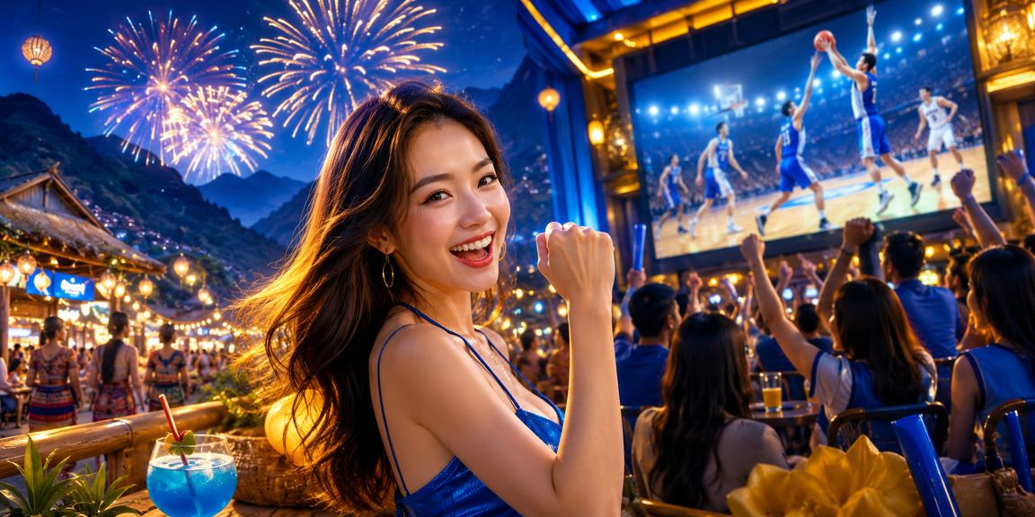 Người dùng theo dõi kèo bóng rổ tại lễ hội ở Sapa – trải nghiệm cá cược di động trên điện thoại
